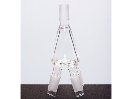 MSE PRO Four-Way Distillation Receiving Tube, Male Grinding Mouth: 14/20, Lower Part in the Picture and the Upper Part A551420 is Purchased Separately