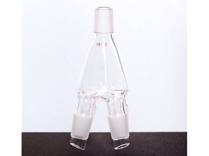 MSE PRO Four-Way Distillation Receiving Tube, Male Grinding Mouth: 19/22, Lower Part in the Picture and the Upper Part A551420 is Purchased Separately