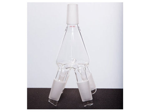 MSE PRO Four-Way Distillation Receiving Tube, Male Grinding Mouth: 24/40, Lower Part in the Picture and the Upper Part A551420 is Purchased Separately