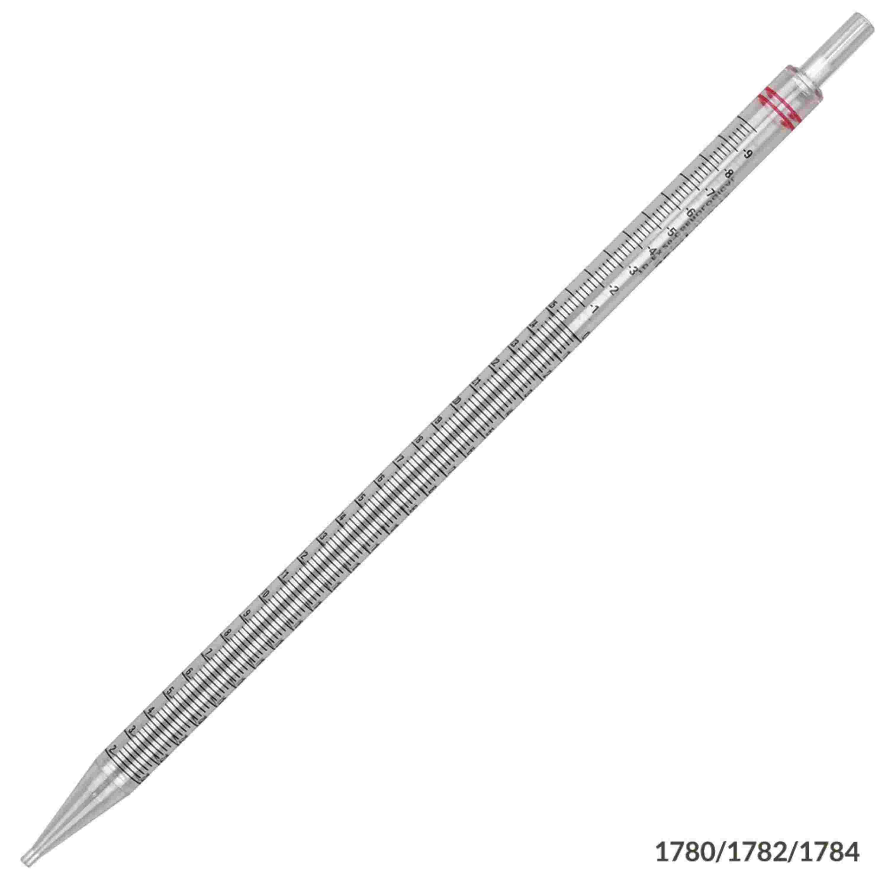Globe Scientific Serological Pipette,25ml,25/Pkstandard, Red, PS, N/S
