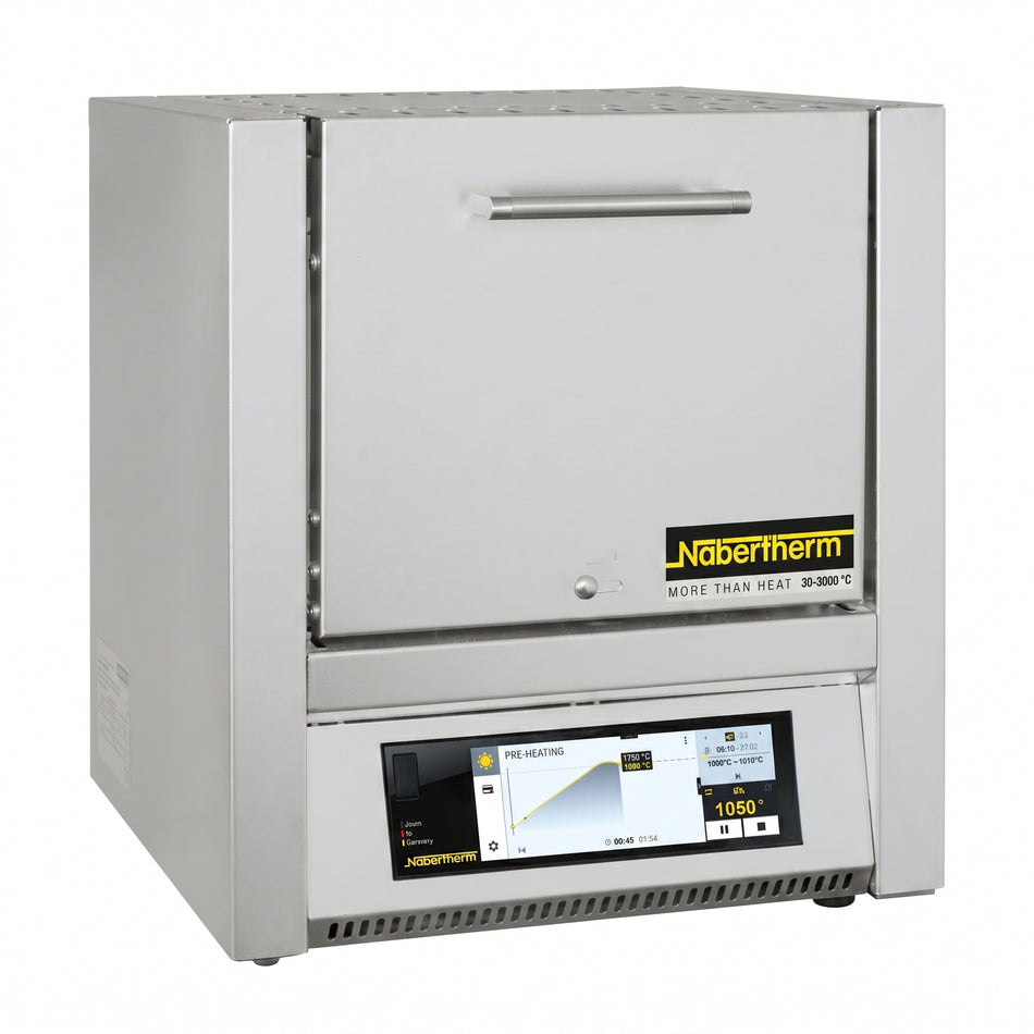 Nabertherm 1100°C High Performance Muffle Furnace L(T) 9/11/SKM with Embedded Heating Elements in the Ceramic Muffle AI image