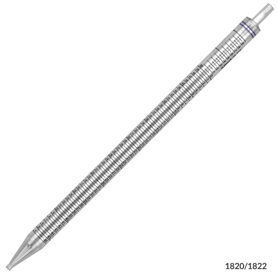 Globe Scientific Serological Pipette, 50ml,1/Pkstandard, Black, PS, STR
