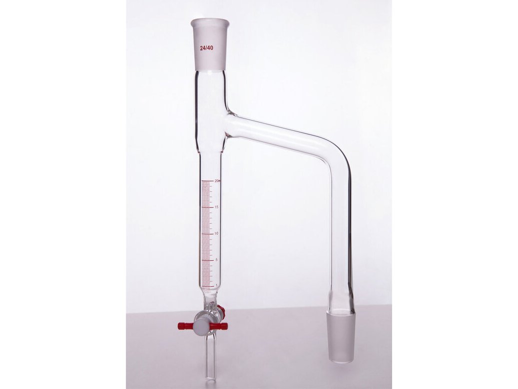 MSE PRO Water Distillation Receiving Tube, 20mL, 24/40, Height × Width: 300×105
