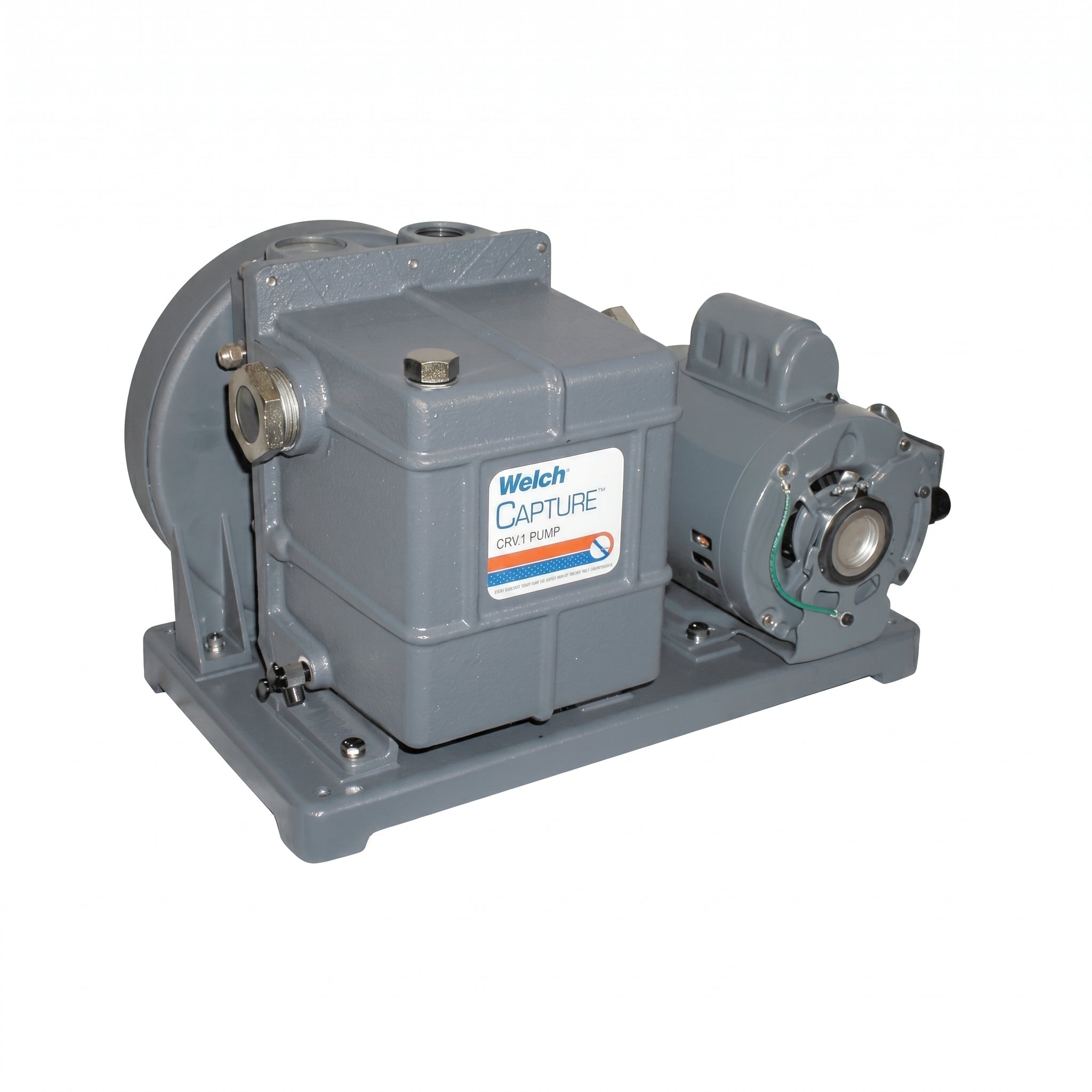 Welch 10.6 CFM DuoSeal Capture CRR-1 Refrigeration Rotary Vane Vacuum Pump AI image