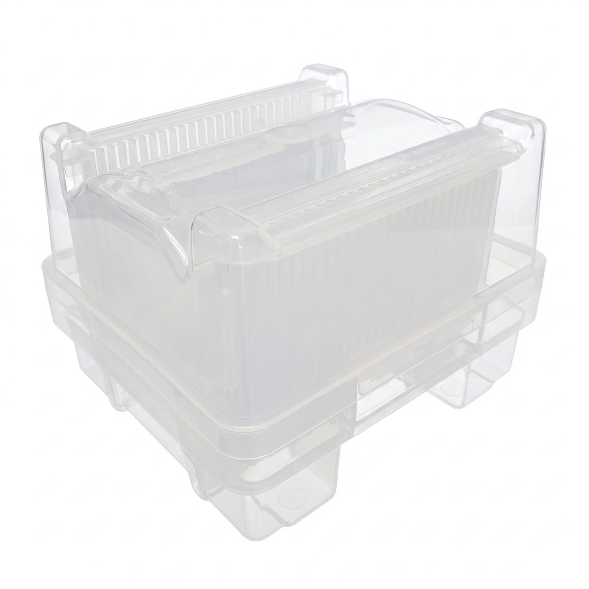 MSE PRO 6 inch Diameter 25 Wafers Carrier Box, Polypropylene, Cleanroom Class 100 Grade AI image