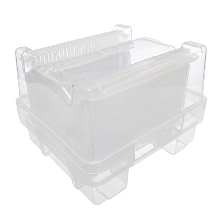 MSE PRO 6 inch Diameter 25 Wafers Carrier Box, Polypropylene, Cleanroom Class 100 Grade AI image