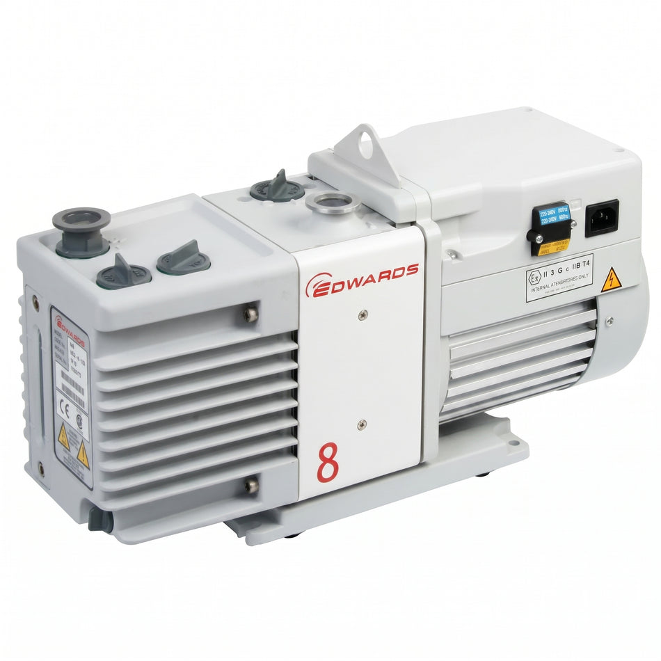 Edwards 5.9 CFM RV8 Two Stage Rotary Vane Pump AI image