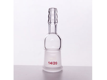 MSE PRO Straight Suction Joint, Internal Grinding Mouth: 14/20, φ8 Small Nozzle Interface - MSE Supplies LLC