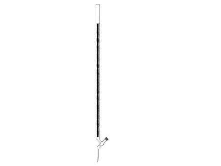 MSE PRO 100mL Acid Burette Transparent Glass (New High Vacuum Cut-Off Valve) Universal for Acid and Alkali - MSE Supplies LLC