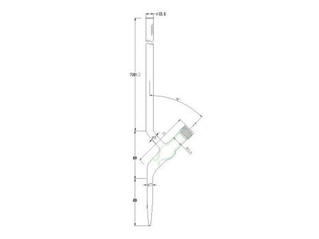 MSE PRO 50mL Acid Burette (Blue and White Line) (New High Vacuum Cut-Off Valve) Universal for Acid and Alkali - MSE Supplies LLC