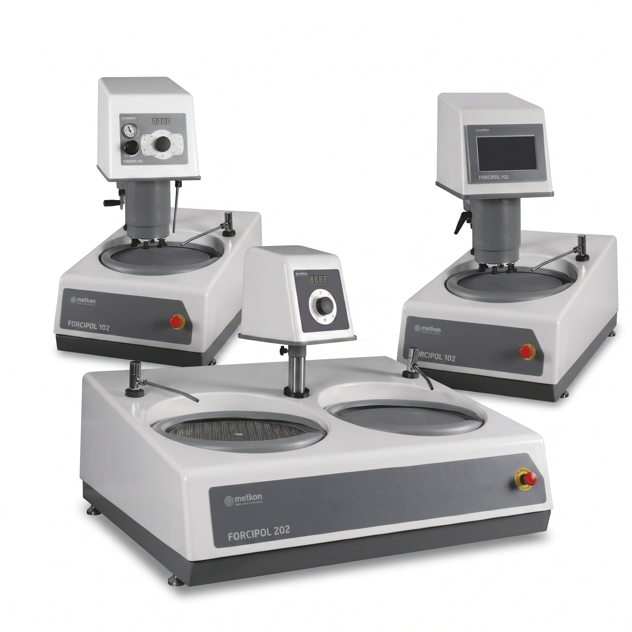 Metkon Grinding and Polishing Machine FORCIPOL 102/202 with Manual, Semi-automatic or Automatic Control Unit AI image