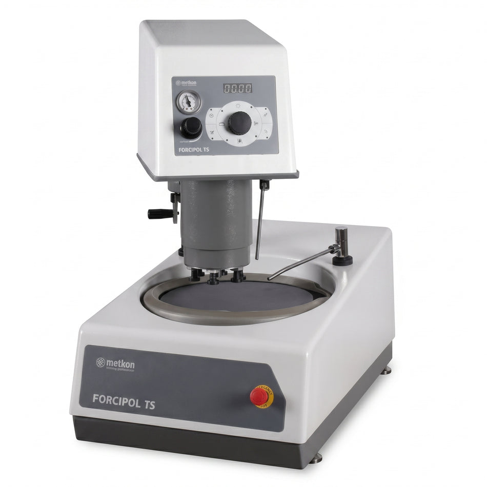 Metkon Geological Grinding and Polishing Machine FORCIPOL-TS with FORCIMAT-TS Automatic Control Unit AI image