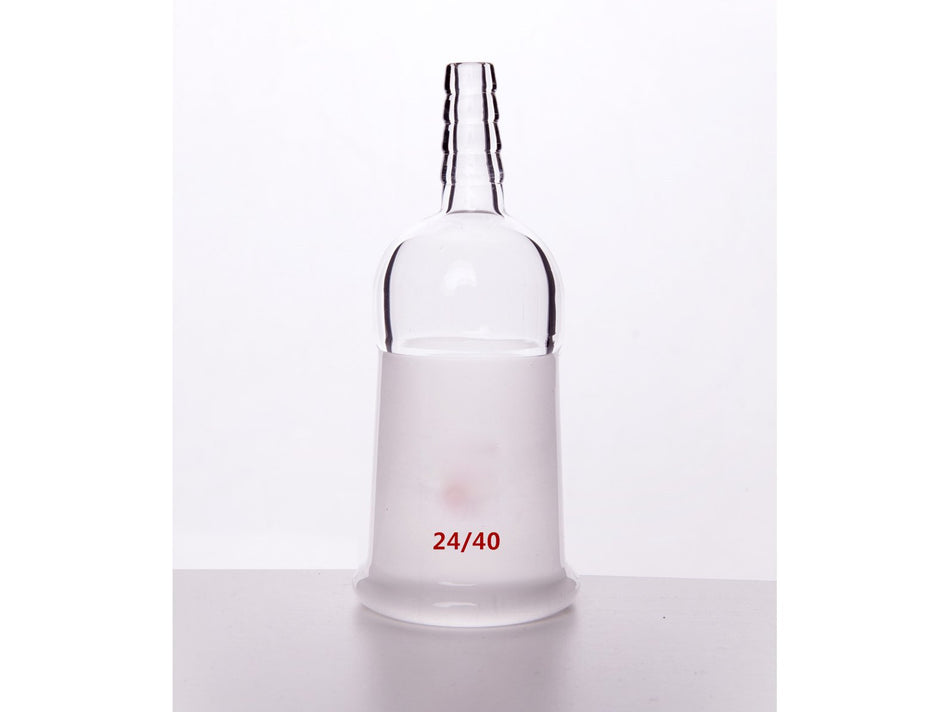 MSE PRO Straight Suction Joint, Internal Grinding Mouth: 24/40, φ10 Small Nozzle Interface - MSE Supplies LLC