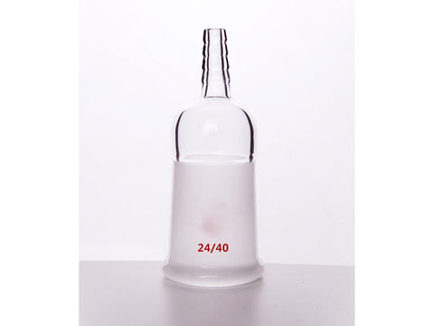 MSE PRO Straight Suction Joint, Internal Grinding Mouth: 24/40, φ10 Small Nozzle Interface - MSE Supplies LLC