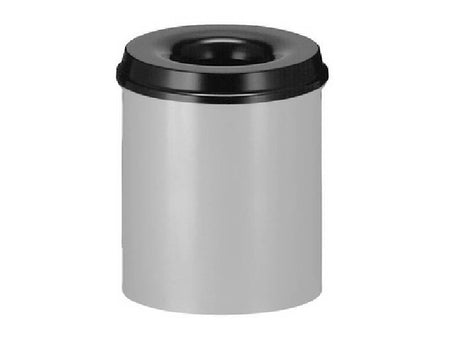 Ecosafe Safety Waste Bin Gray – 15L - MSE Supplies LLC