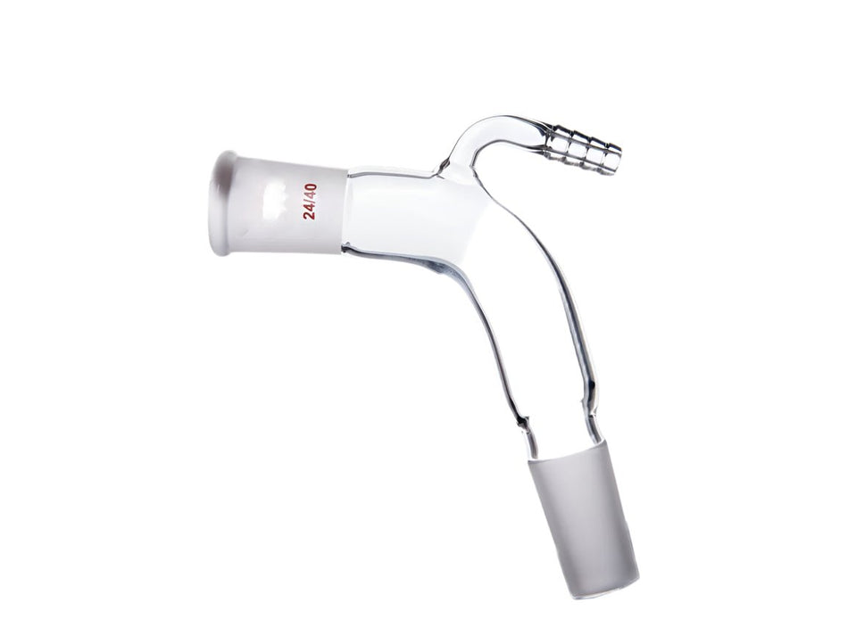 MSE PRO Joint: ST/NS 24/40 Bent Adapter with Small Nozzle - MSE Supplies LLC