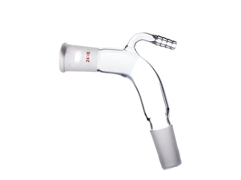 MSE PRO Joint: ST/NS 24/40 Bent Adapter with Small Nozzle - MSE Supplies LLC