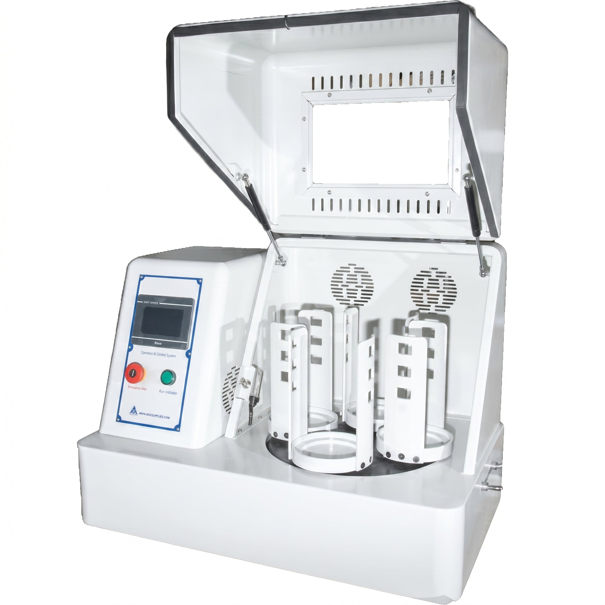 MSE PRO 2L (4 x 500ml) Vertical High Energy Planetary Ball Mill with Touchscreen Controller AI image