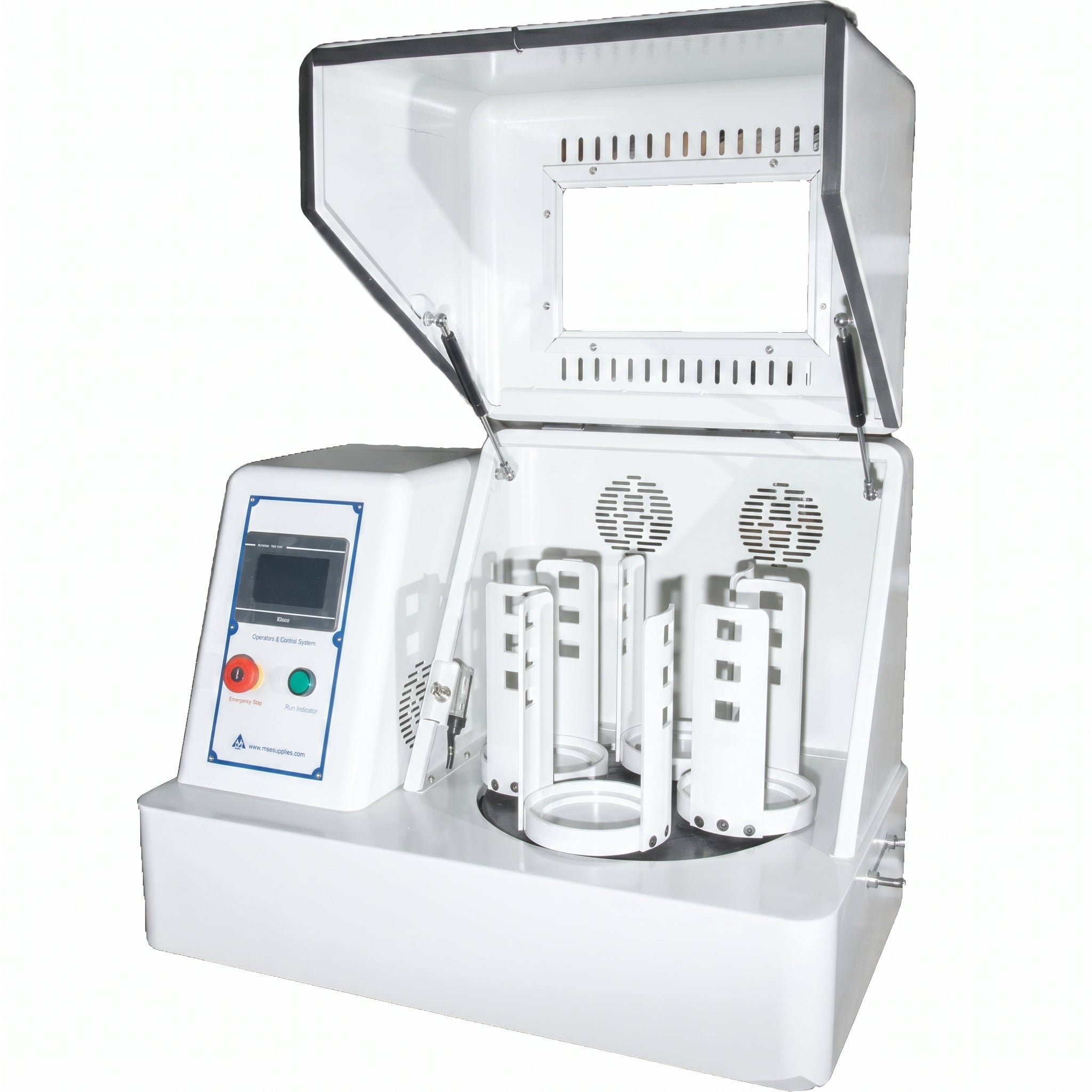MSE PRO 4L (4 x 1L) Vertical High Energy Planetary Ball Mill with Touchscreen Controller AI image