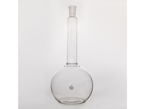 MSE PRO Long Neck Flat Bottom Flask, Grinding Mouth: 24/40, Capacity: 2000mL, Neck Length 175mm