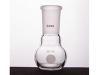 MSE PRO Flat Bottom Flask, Grinding Mouth: 24/40, 50mL