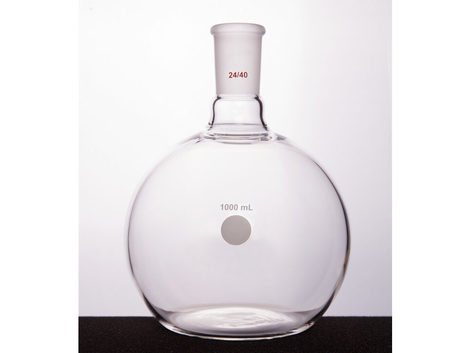 MSE PRO Flat Bottom Flask, Grinding Mouth: 24/40, 1000mL