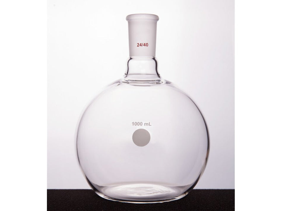 MSE PRO Flat Bottom Flask, Grinding Mouth: 24/40, 1000mL