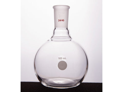 MSE PRO Flat Bottom Flask, Grinding Mouth: 24/40, 500mL
