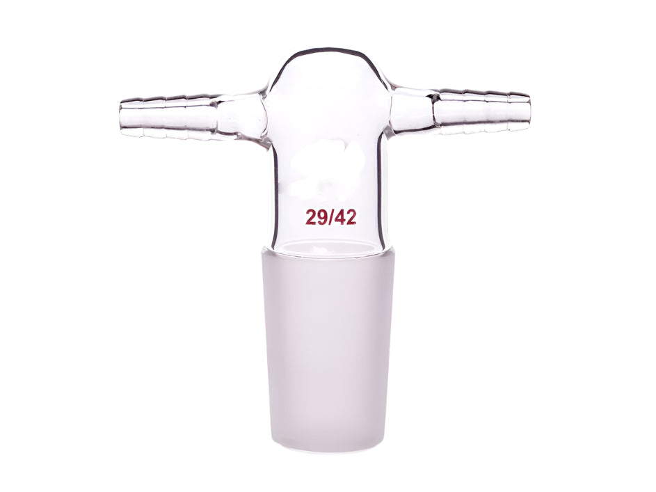 MSE PRO Air Extraction Joint, Double Small Nozzle Interface, Grinding Mouth: 14/20, φ8 Small Nozzle Interface