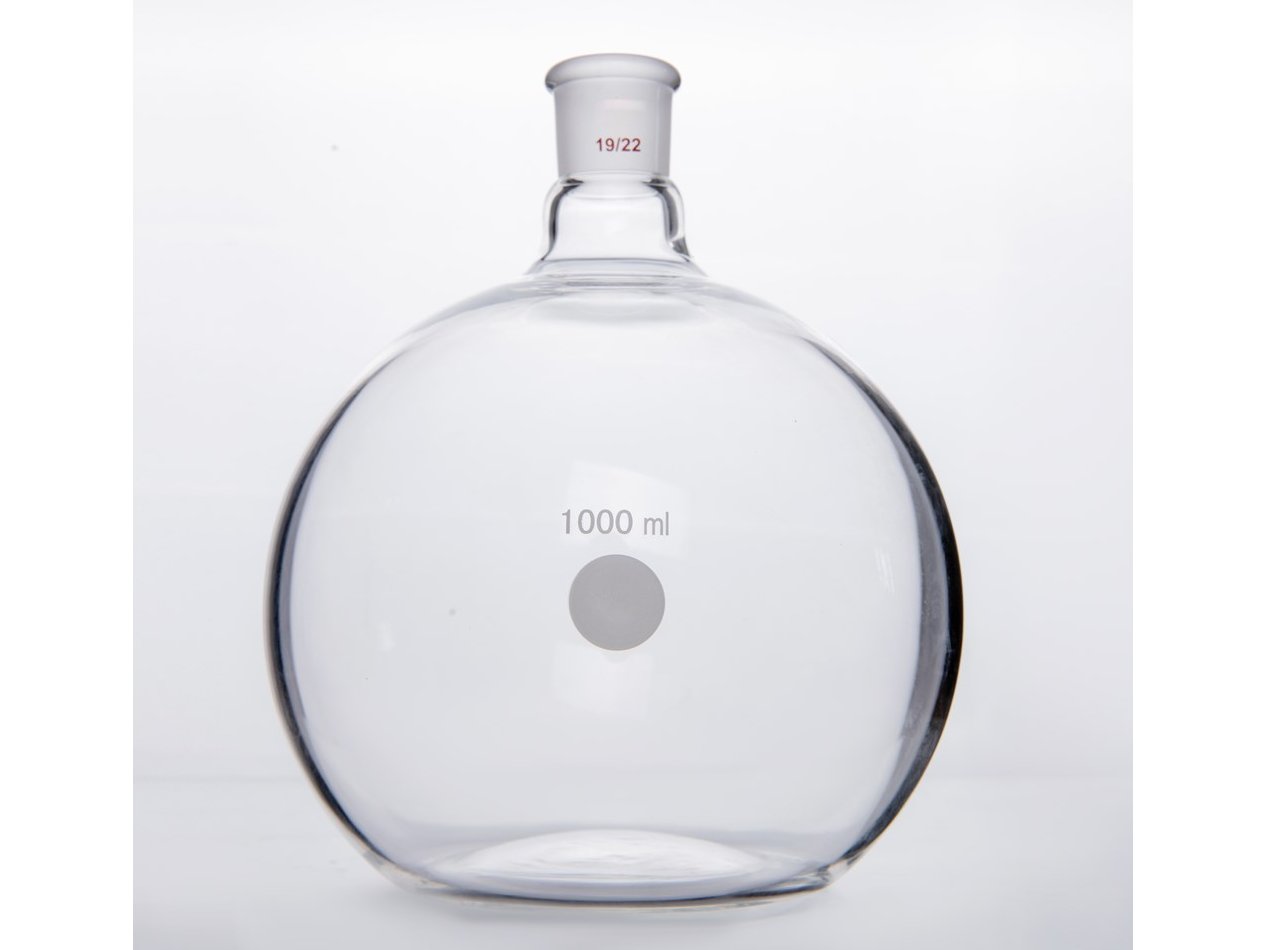 MSE PRO Flat Bottom Flask, Grinding Mouth: 19/22, 1000mL