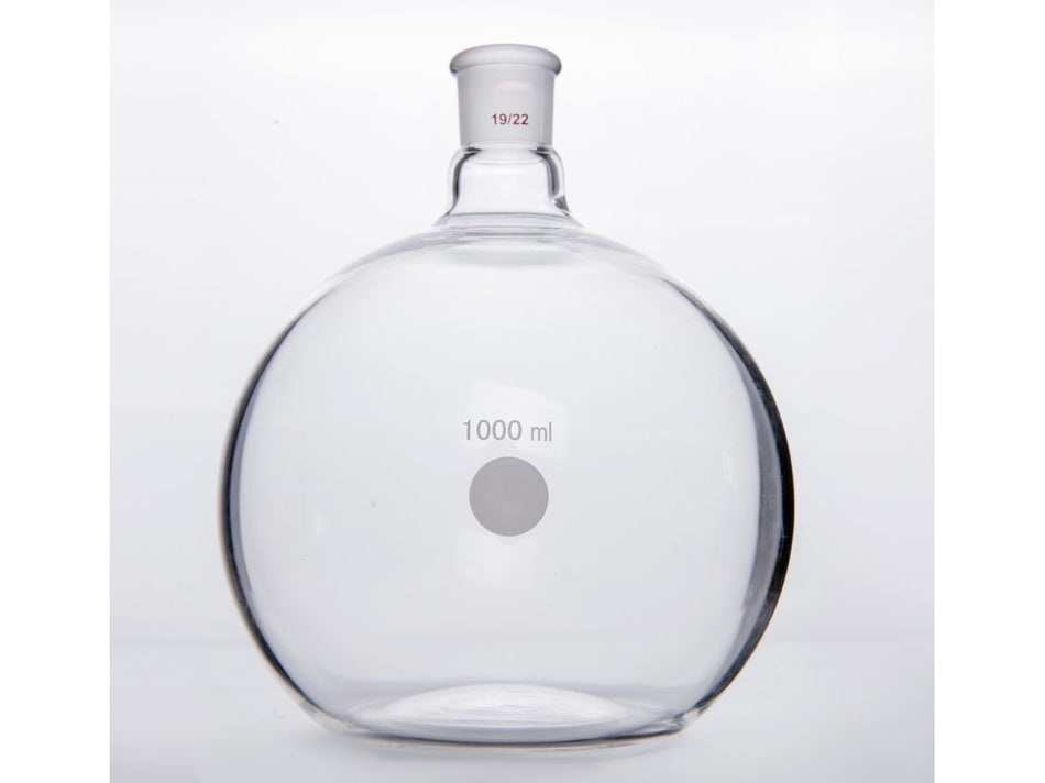 MSE PRO Flat Bottom Flask, Grinding Mouth: 19/22, 1000mL