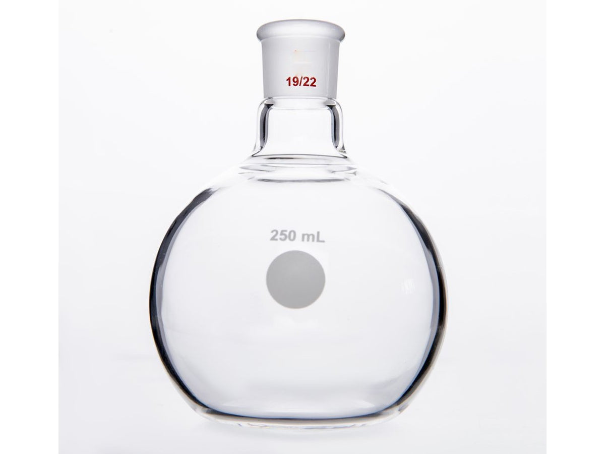 MSE PRO Flat Bottom Flask, Grinding Mouth: 19/22, 250mL