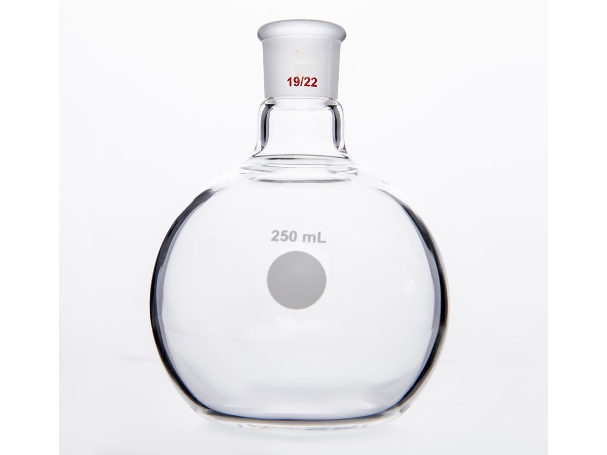 MSE PRO Flat Bottom Flask, Grinding Mouth: 19/22, 250mL