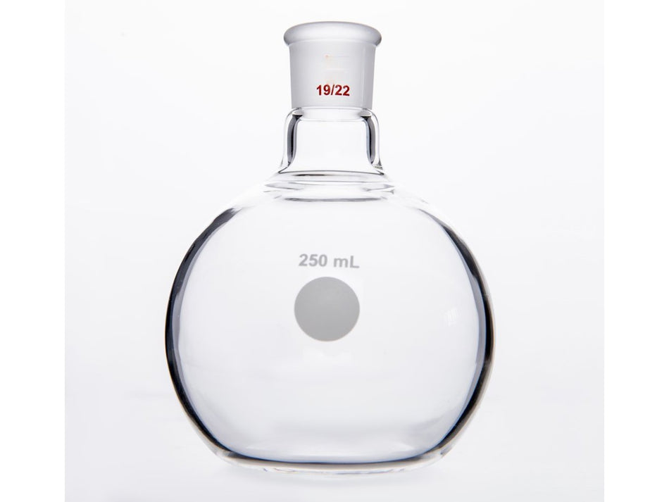 MSE PRO Flat Bottom Flask, Grinding Mouth: 19/22, 250mL