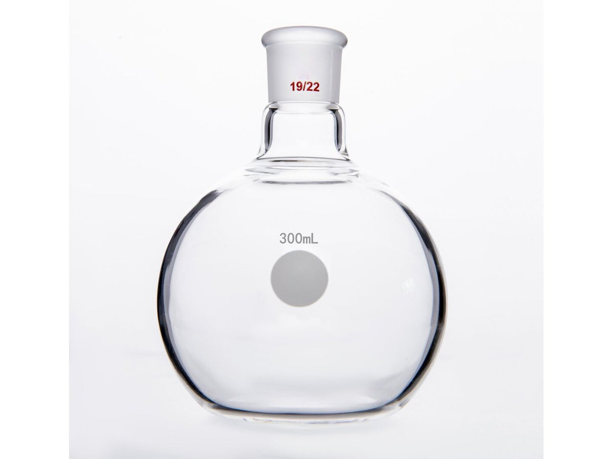 MSE PRO Flat Bottom Flask, Grinding Mouth: 19/22, 300mL