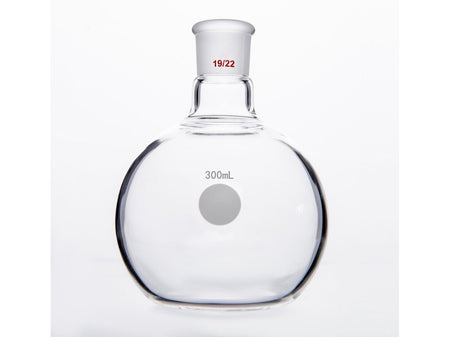 MSE PRO Flat Bottom Flask, Grinding Mouth: 19/22, 300mL