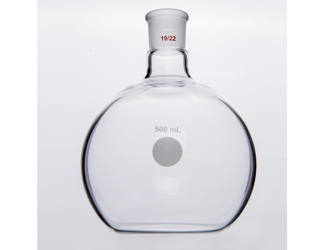 MSE PRO Flat Bottom Flask, Grinding Mouth: 19/22, 500mL