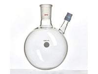 MSE PRO Thermometer Sleeve Round Bottom Flask with Rubber Cap, Capacity: 1000mL, Grinding Mouth: 29/42