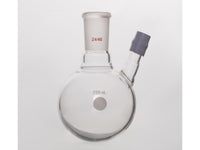 MSE PRO Thermometer Sleeve Round Bottom Flask with Rubber Cap, Capacity: 250mL, Grinding Mouth: 24/40