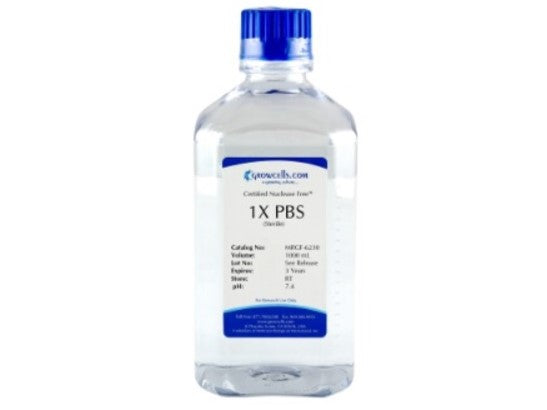 Growcells 1X PBS (Phosphate Buffered Saline) w/ .05% Tween-20, pH 7.4, Reagents, Growcells, MSE Supplies