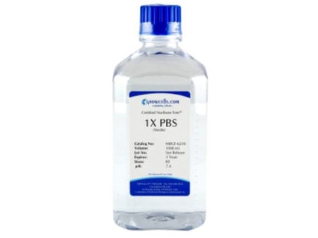 Growcells 1X PBS (Phosphate Buffered Saline) w/ .05% Tween-20, pH 7.4, Reagents, Growcells, MSE Supplies