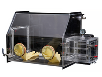MSE PRO Laboratory Two Port Acrylic Glove Box (900W x 600D x 700H) - MSE Supplies LLC