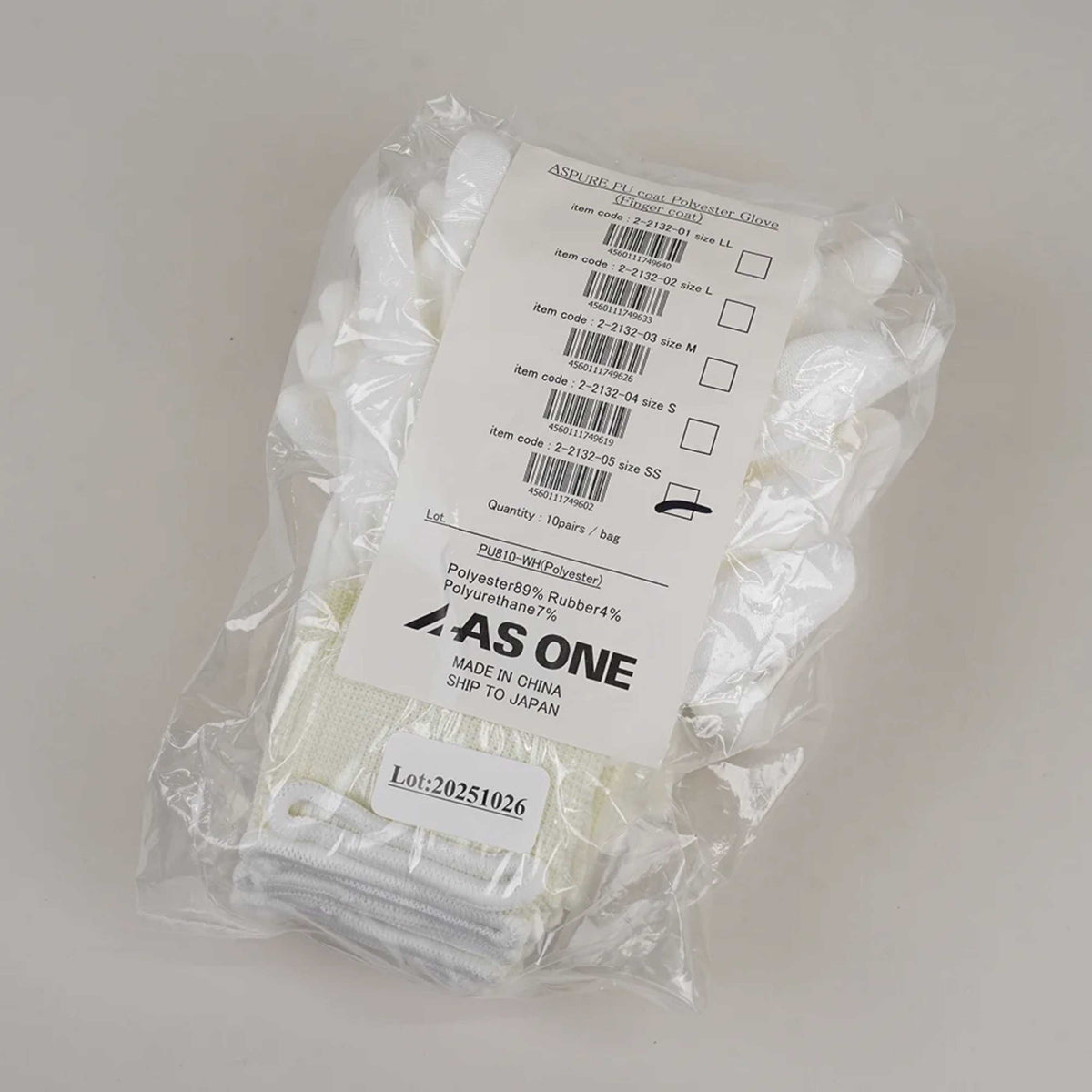 ASPURE PU Coat Cool Gloves Over Lock Fingertip Coat SS 10 Pairs