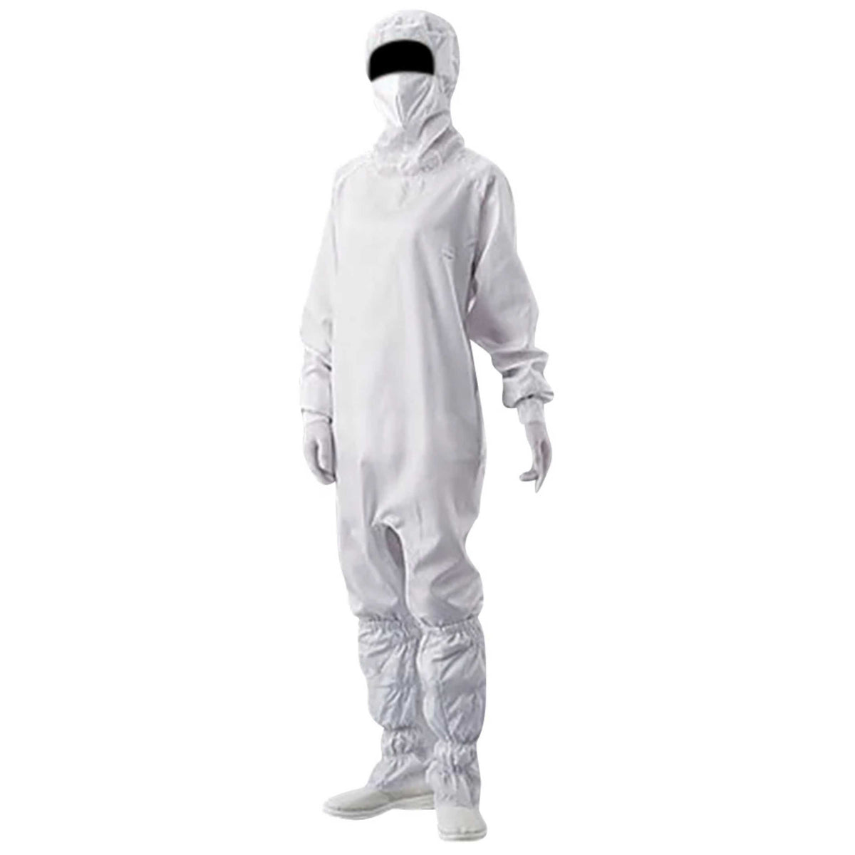 ASPURE Clean Room Wear (Hood, Mask Integral, Hyde Fastener) White M