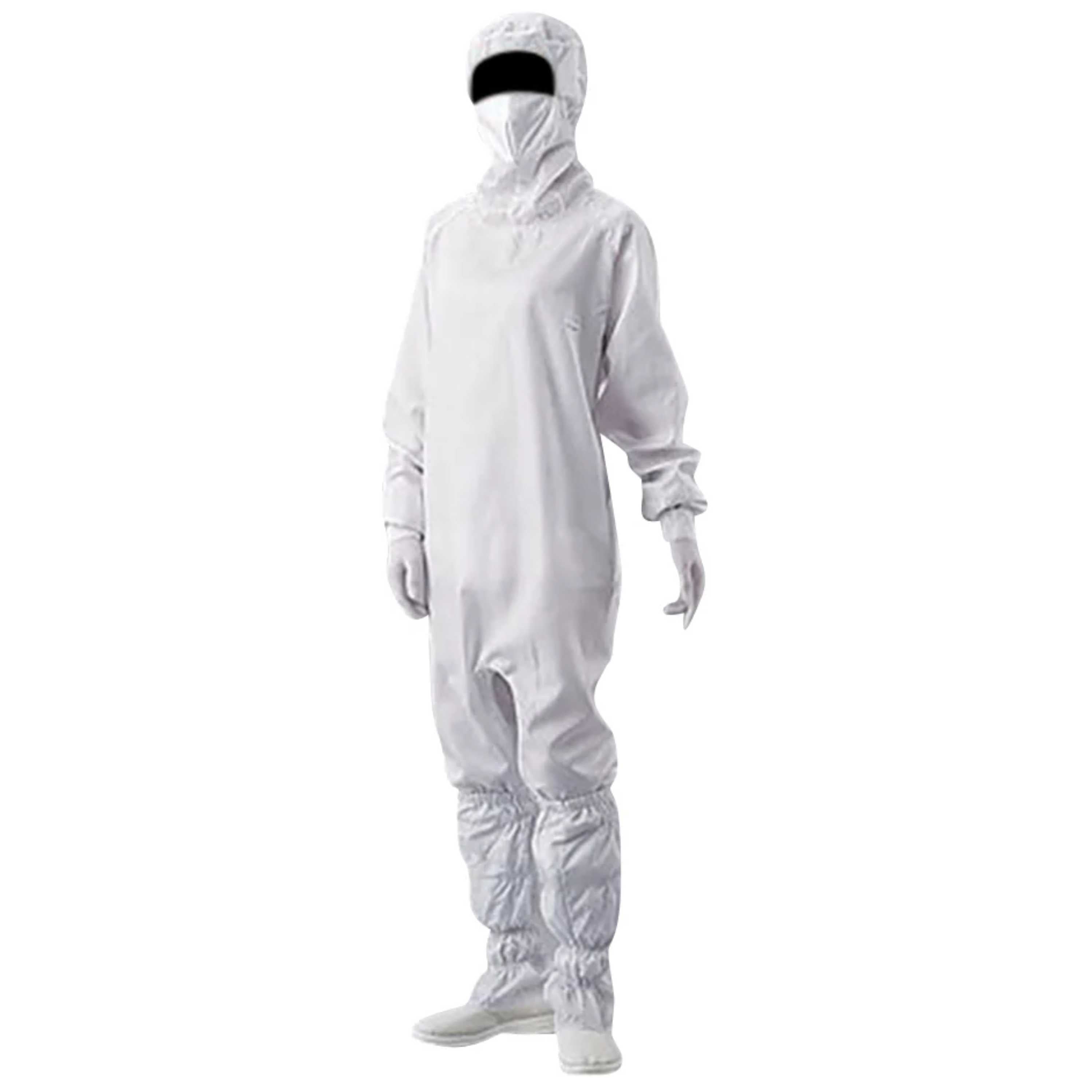 ASPURE Clean Room Wear (Hood, Mask Integral, Hyde Fastener) White M