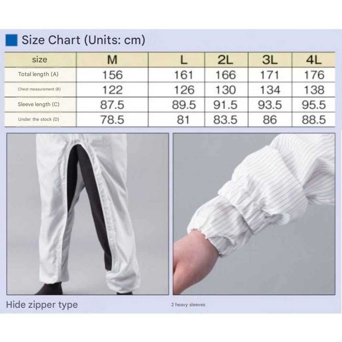ASPURE Clean Room Wear (Hood, Mask Integral, Hyde Fastener) White 3L
