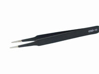 MSE PRO ESD Tweezer (120*50*30mm Flat Tip), Pack of Two - MSE Supplies LLC