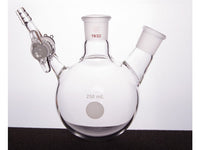 MSE PRO Glass Door Two-Mouth Reaction Bottle, Capacity: 250mL, Main Mouth: 19/22, Side Mouth: 19/22