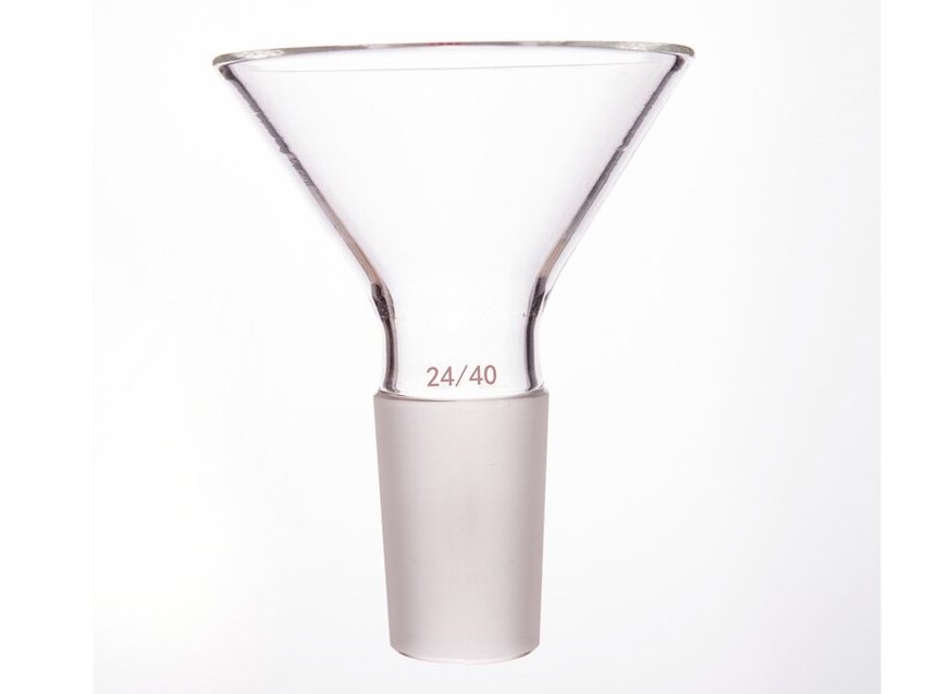 MSE PRO Triangular Funnel, Grinding Mouth 75mm, Other Grinding Mouth: 24/40
