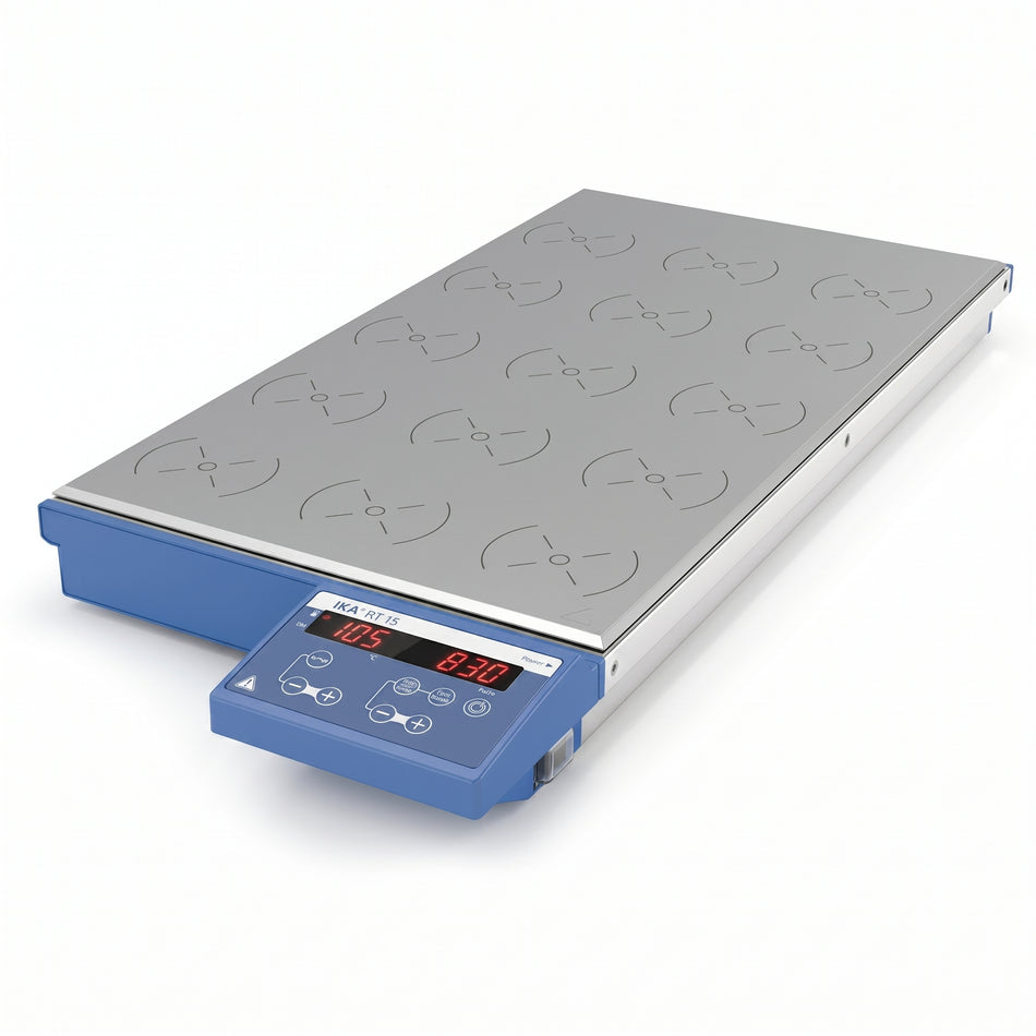 IKA RT 15 Magnetic Stirrers (1000rpm, 120°C, 15 Positions) AI image